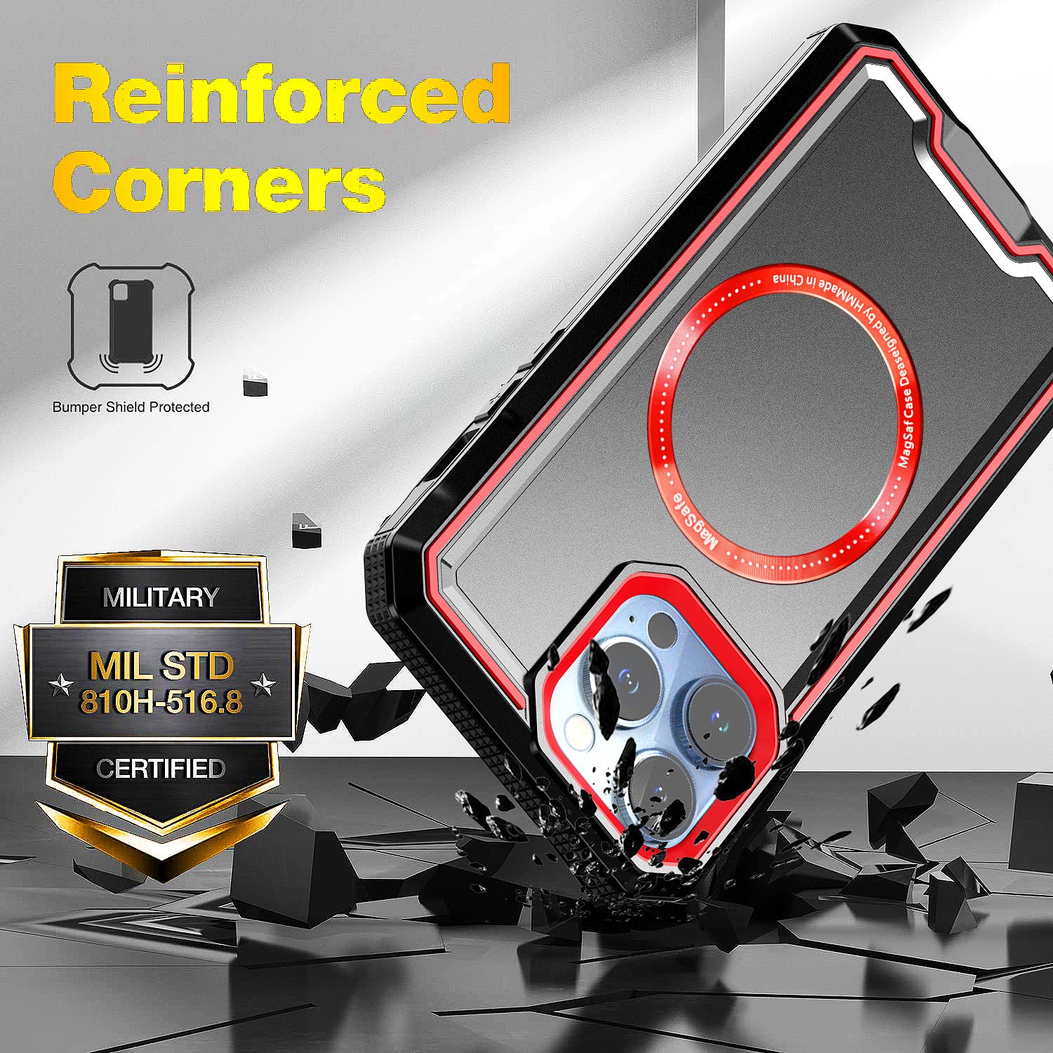 Pro iPhone 14 Pro Max Magnetické pouzdro na telefon kompatibilní s MagSafe PC TPU Shockproof Armor Cover Pro iPhone 14 Pro Max Magnetické pouzdro na telefon kompatibilní s MagSafe PC TPU Shockproof Armor Cover